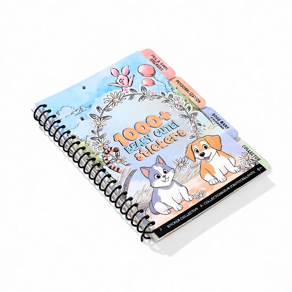 product sticker stencil coloring book paper pp playful interactive gift kit spiral bound 80 sheets kids creative art imaginative play-7