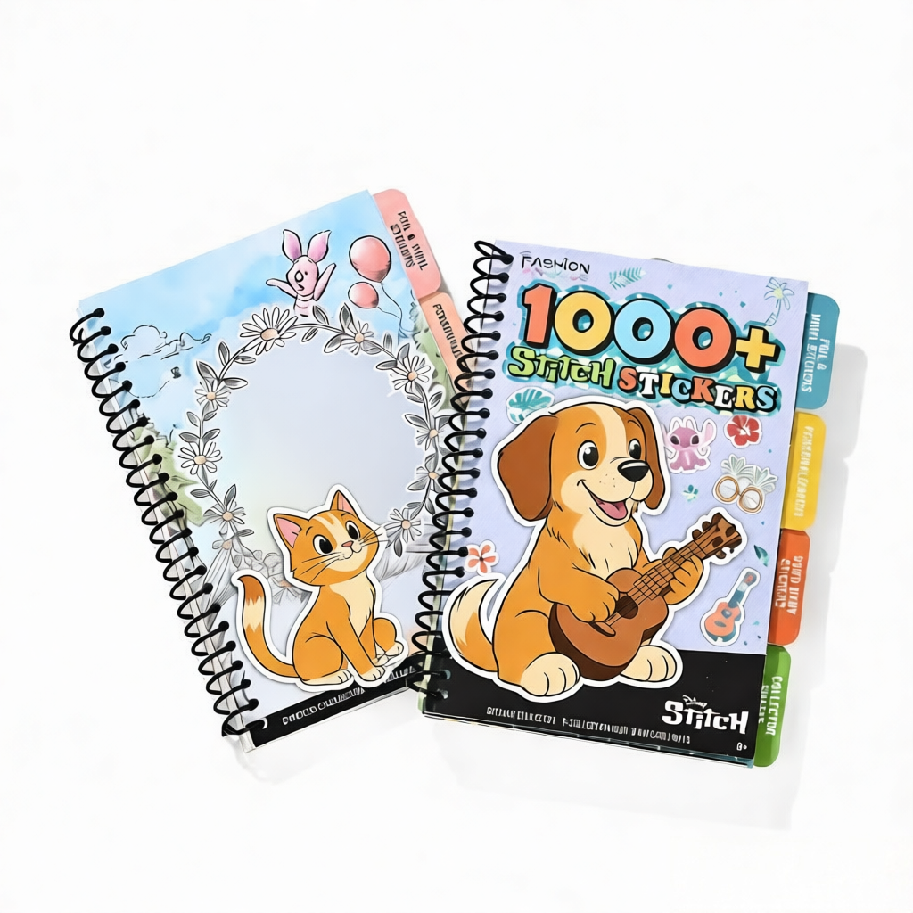 product sticker stencil coloring book paper pp playful interactive gift kit spiral bound 80 sheets kids creative art imaginative play-9