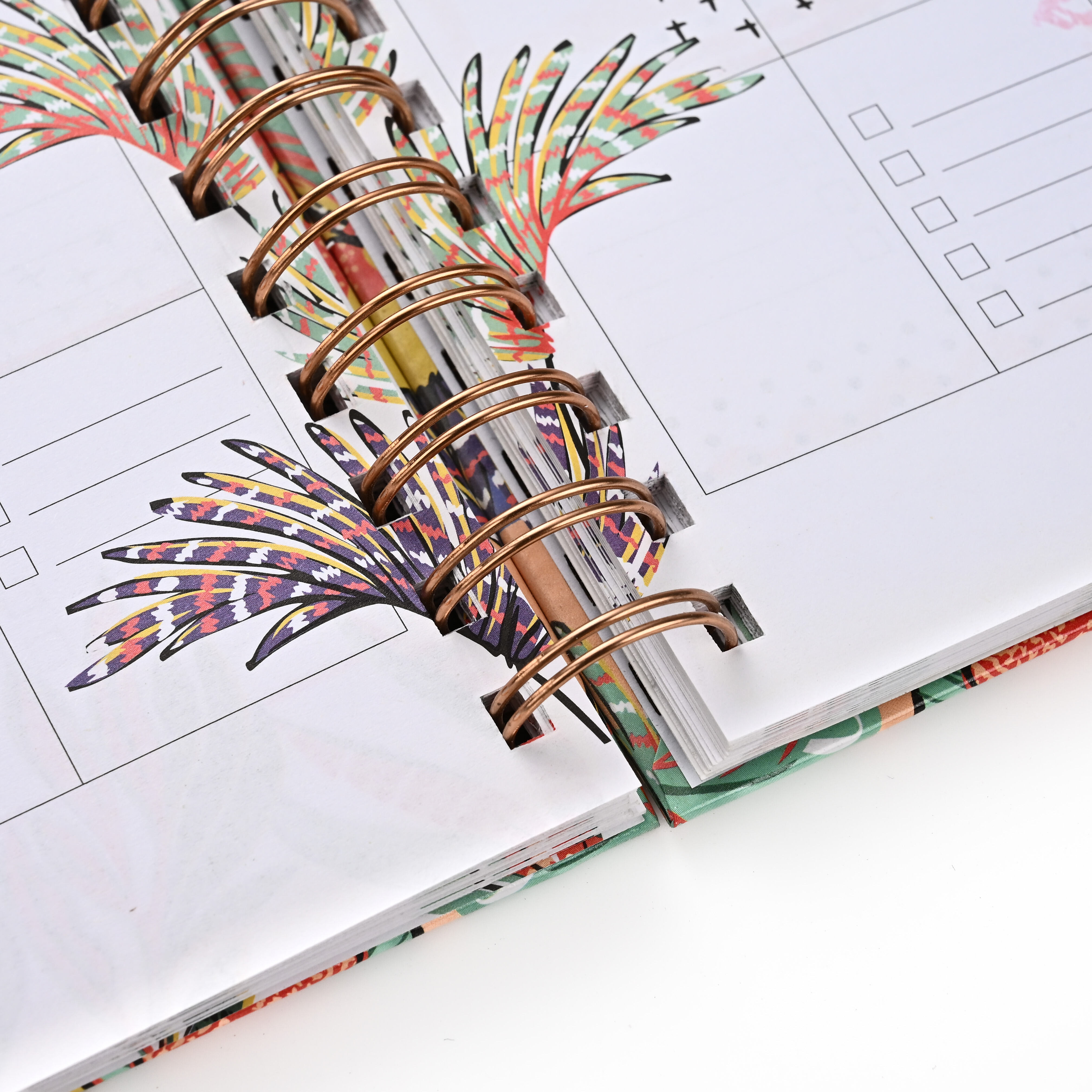 product customized cmyk printed coil notebook calligraphy practice book printing customized exercise books-12