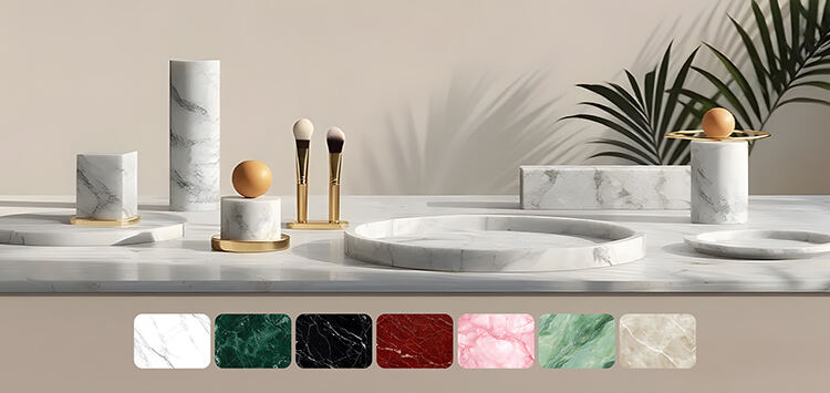 Custom Beige Natural Sandstone Tissue Box Handmade Rectangular Eco-friendly Durable Storage Box for Home Office Tea Table Decor supplier