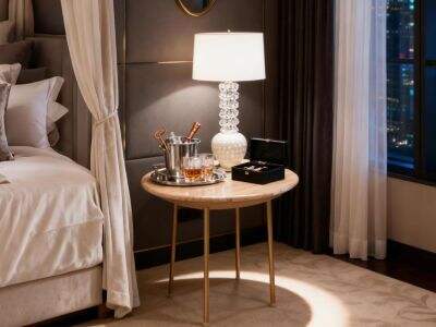 Как выбрать идеальный боковой столик из мрамора для вашей гостиной