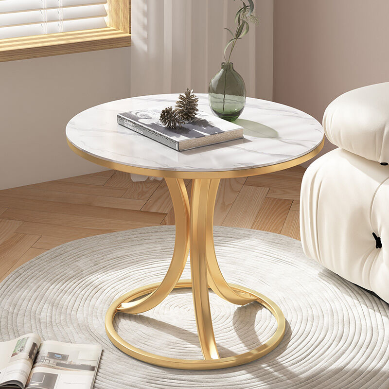 product modern x shaped marble side table with 9mm thick stone top and carbon steel base for living room sofa side use-4