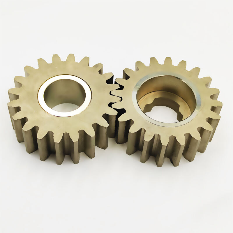 Factory Customization CNC Parts Ni-plated Chrome Plated Gear Copper Brass Bronze OEM Spur Bevel Gear details