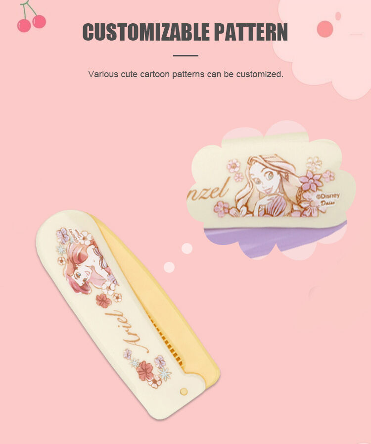 Good Quality Kids Children's Cartoon Design Fine-Toothed Comb Cute Portable Comb Baby Play House Toy Hair Styling Comb manufacture