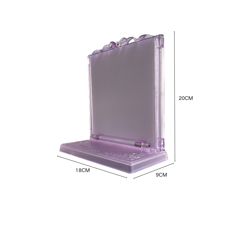 Exquisite Princess Mirror Desktop Vanity Mirror Custom 3 Sides Mirror 2X 3X Magnification Foldable Woman Girls Makeup Mirror factory