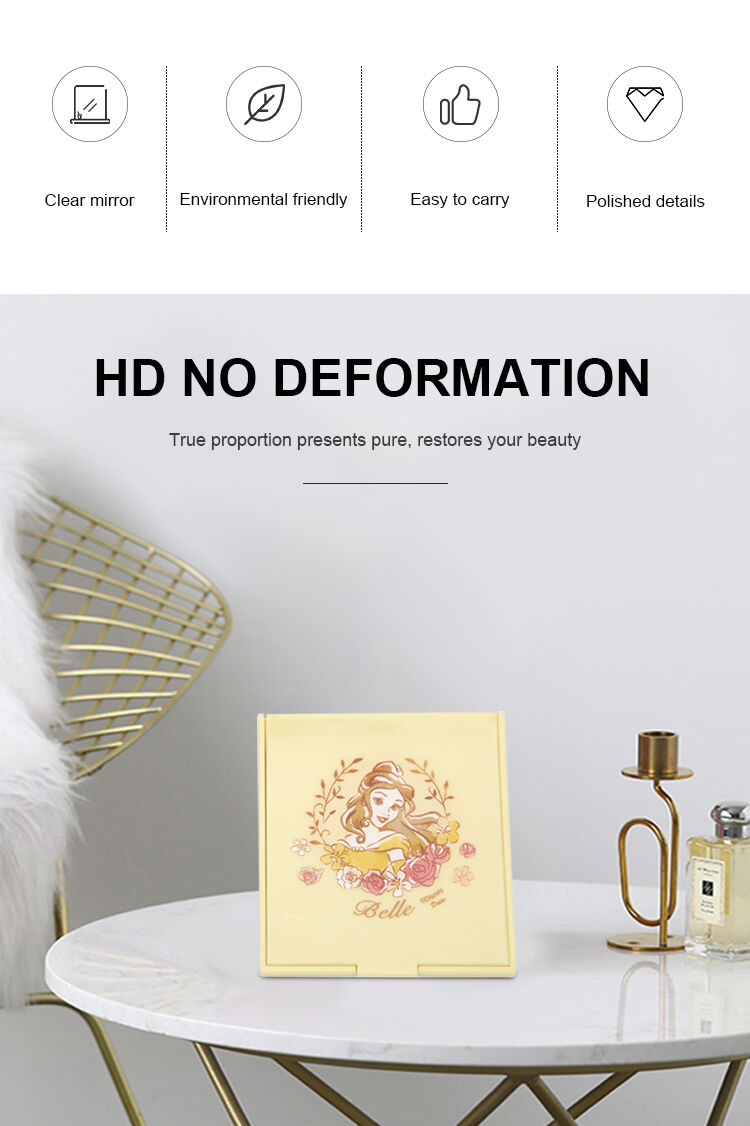 Wholesale Foldable Mirror Gift Custom Pattern Customization Pocket Mirror Travel Portable Travel Purse Makeup Compact Mirror factory