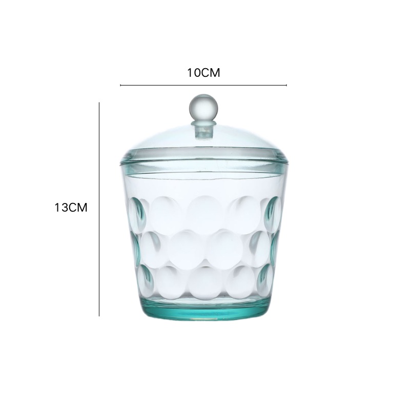 Custom Plastic Bottles Jars Kitchen Storage Canister European Style Transparent Airtight Round Bottle Spices Food Storage Jar details