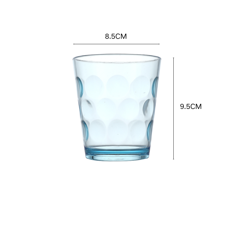 Wholesale HQ Plastic Custom Pastel Colored Acrylic Cup Polka Dot Clear Multicolor Fun Plastic Wine Glasses Creative Bar Whiskey supplier