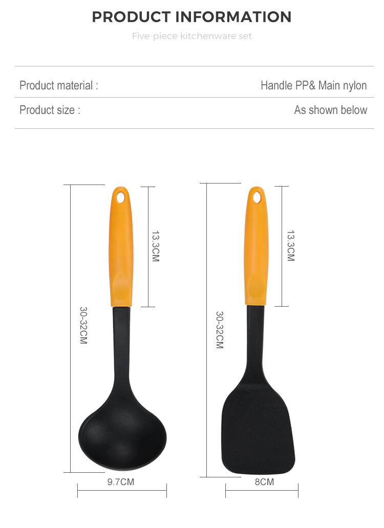 Wholesale Nylon Kitchenware Set Heat-resistant Non-stick Cookware Tools Baking Tools Spatula Spoon OEM Kitchen Utensils supplier