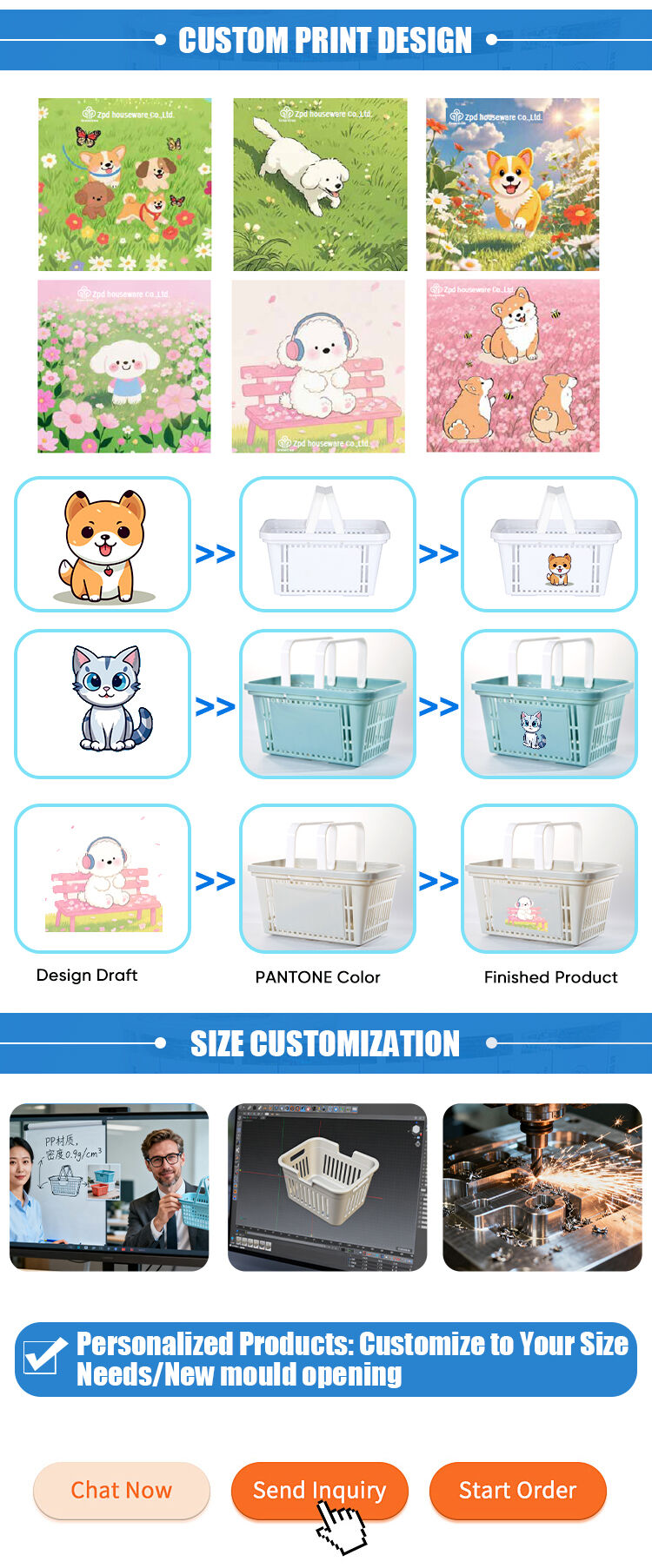 Simple Plastic Pen Holder Multifunctional Desktop Office Student Stationery Storage Custom Plastic Makeup Brush Storage Basket supplier