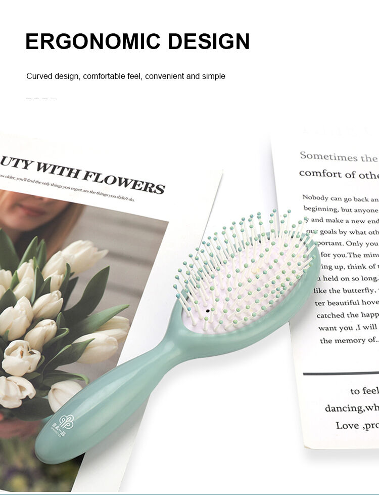 Household  Customized Plastic Massage Comb Soft Round Hairdressing Comb Makeup Bath Air Cushion Comb factory