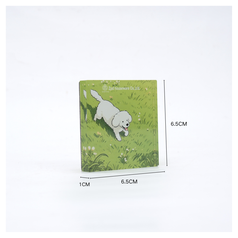 Transparent Acrylic Refrigerator Magnet Modern Design Custom Logo Rectangular Shape Star Anime Cartoon Pattern Home Decor factory