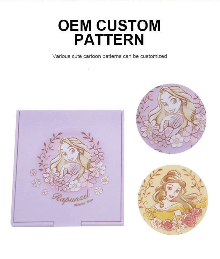 Wholesale Foldable Mirror Gift Custom Pattern Customization Pocket Mirror Travel Portable Travel Purse Makeup Compact Mirror manufacture