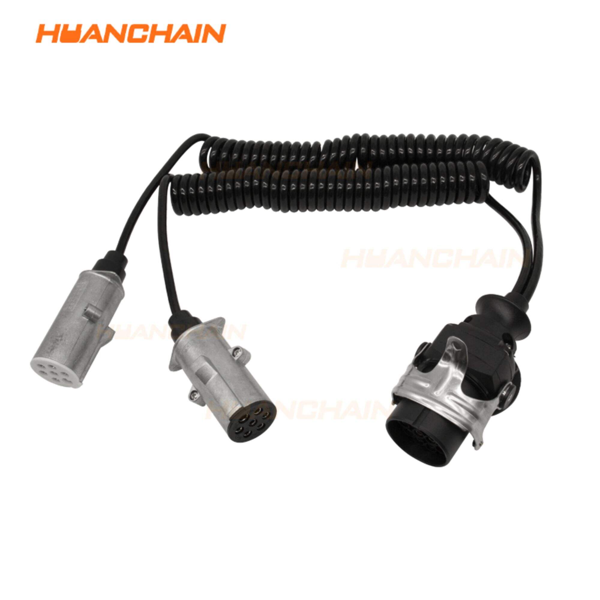 15pin to 2x7pin metal Trailer cable