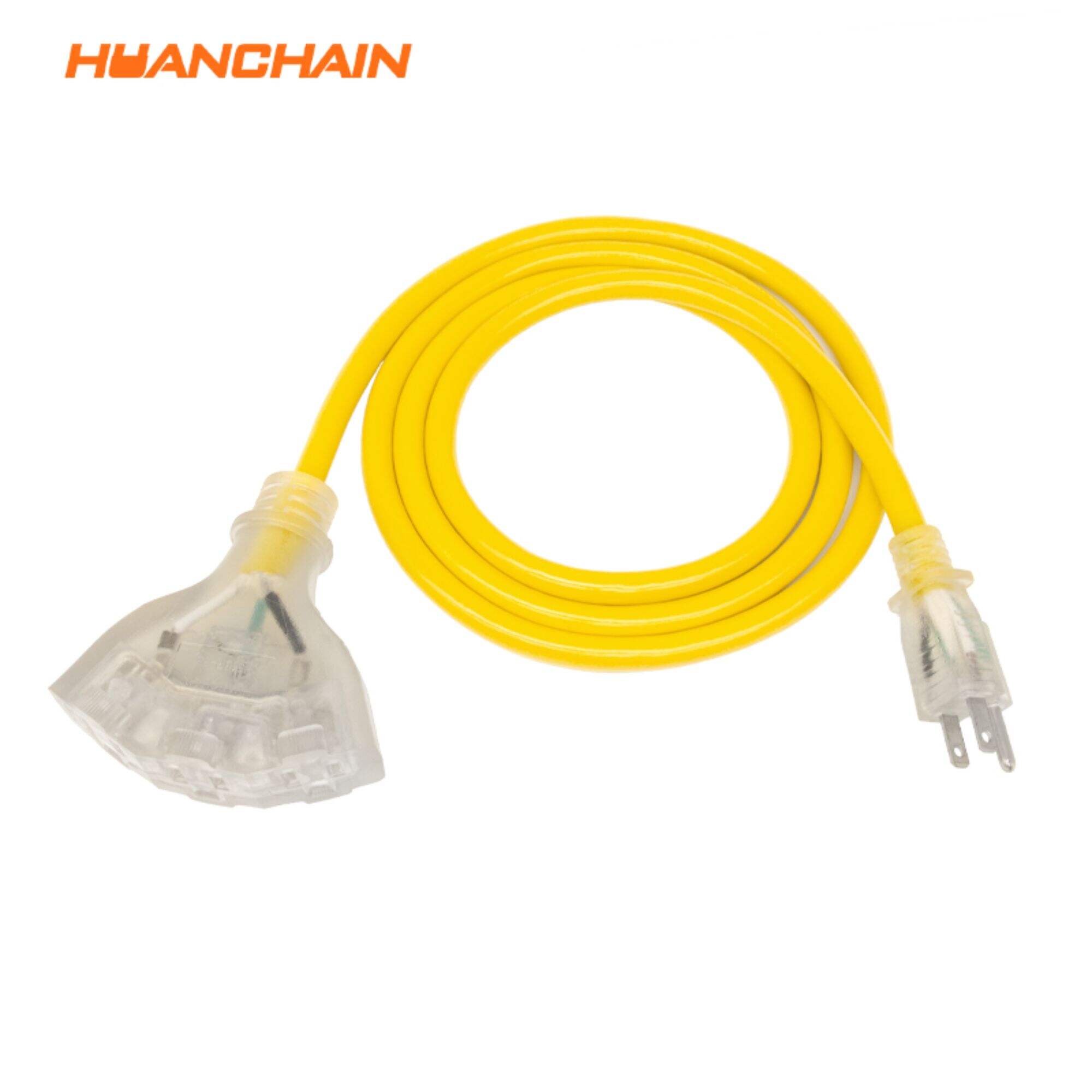 3-Outlet Triple Tap Led Lighted Plug Extension Cord