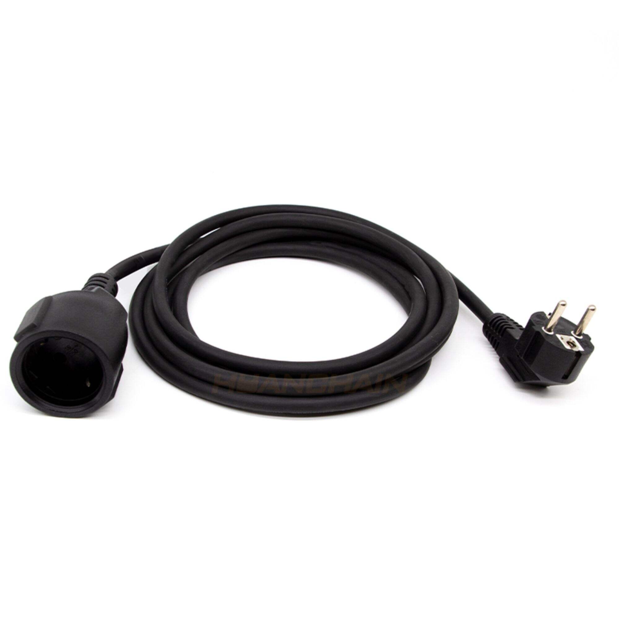 European Schuko Male to Female Extension Power Cords