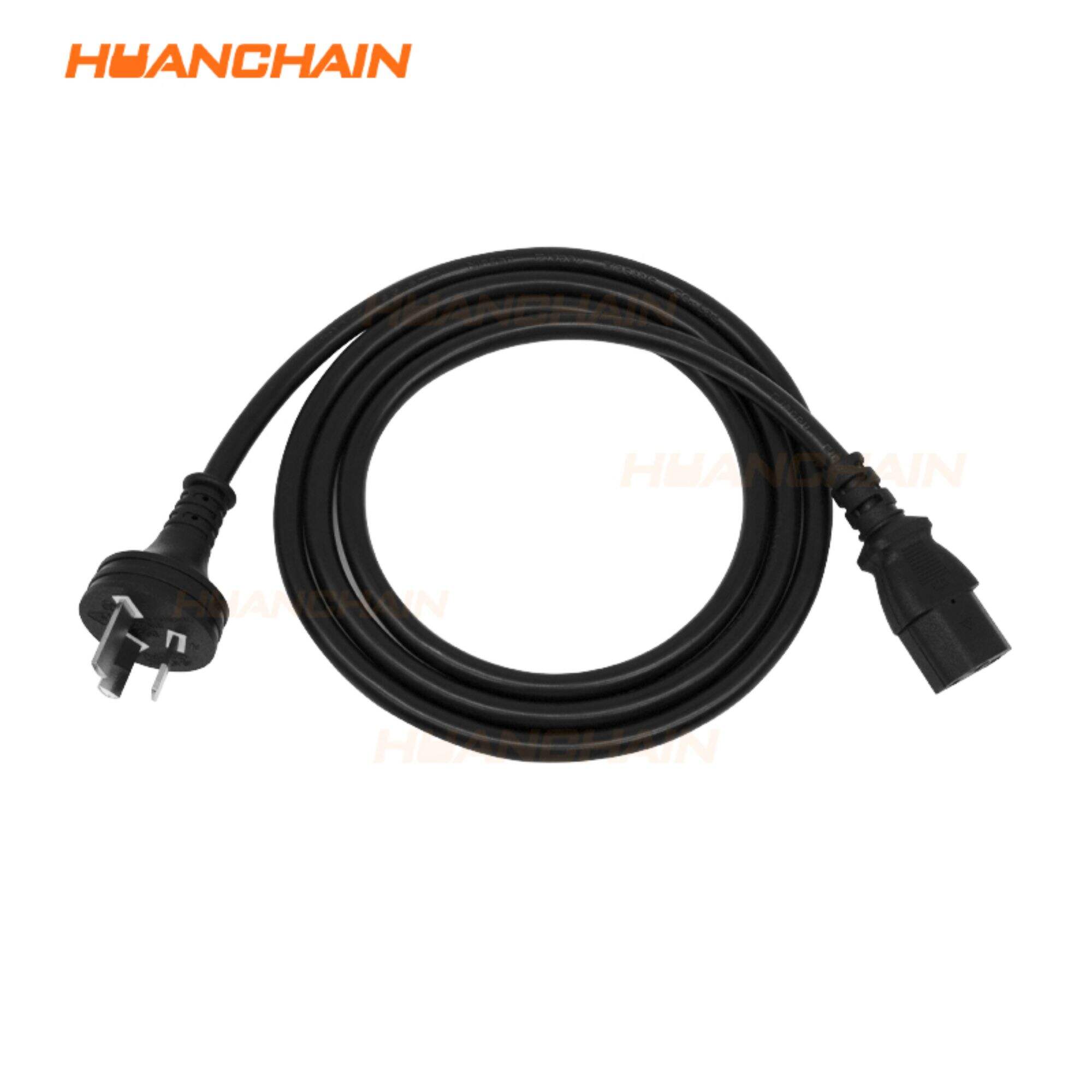 C13 to AU 3 Prong Plug AC Power Cable