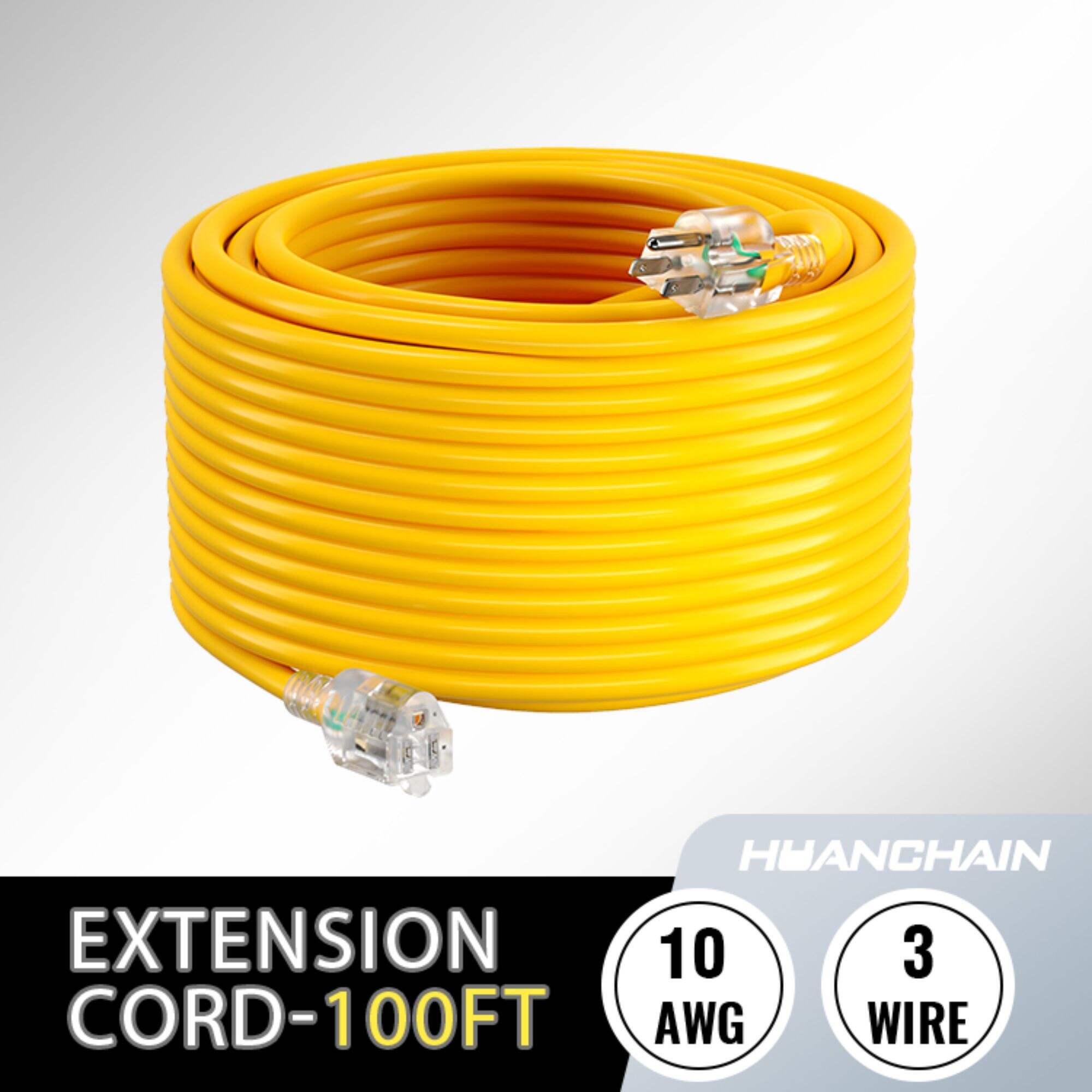 100ft Sjtw 10awg Heavy Duty Extension Cord