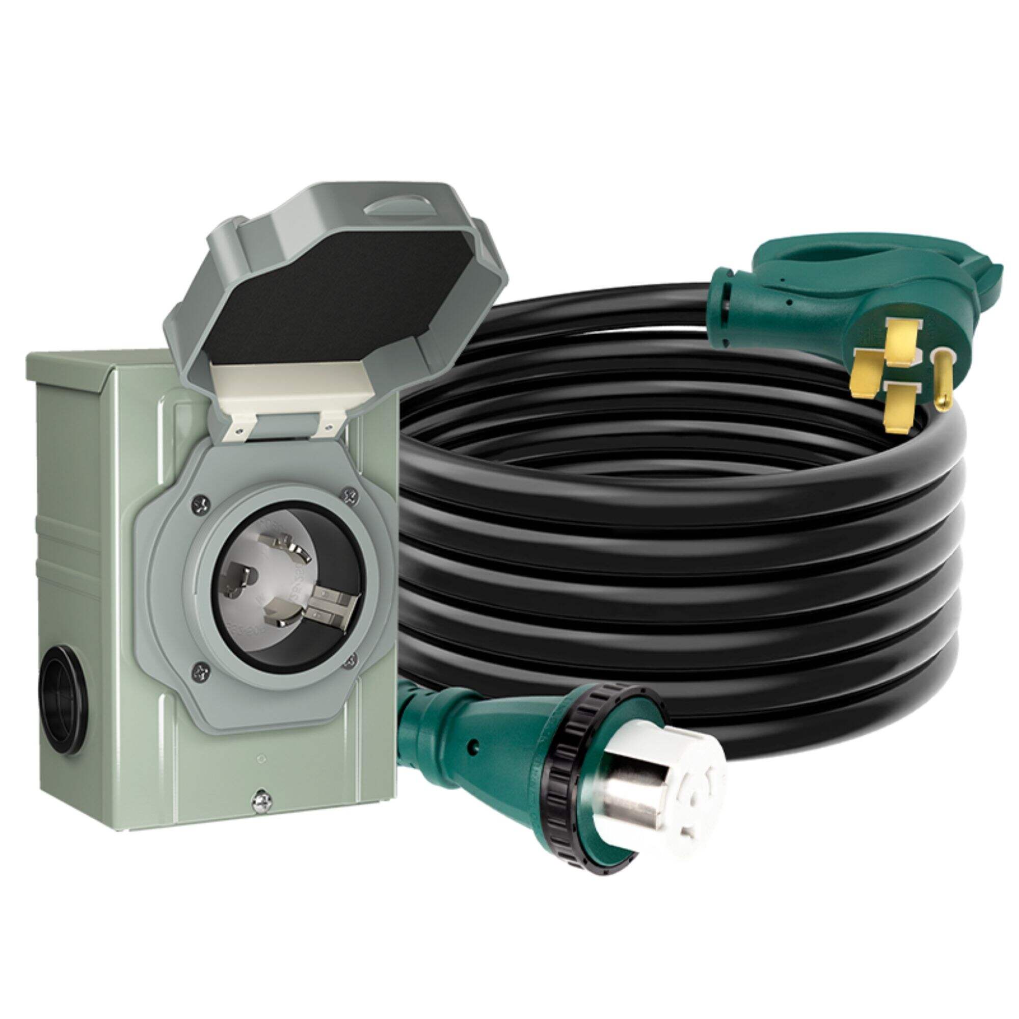 50 Amp Generator Cord With Power Inlet Box