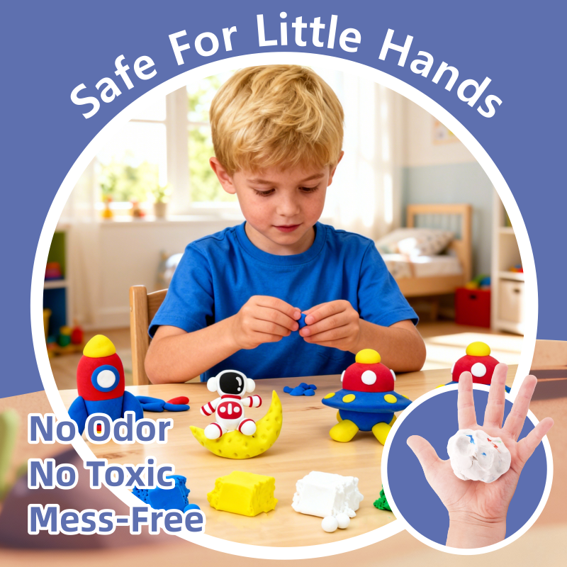 Space Travel Air Dry Safety Clay for Kids - Non-Toxic DIY Modeling Clay for Children Art Crafts factory
