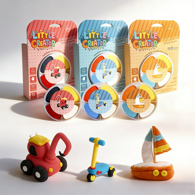 Customizable 4-Color Theme Plasticine Clay - Wholesale Air Dry Ultra Light Kids Clay for School Crafts factory