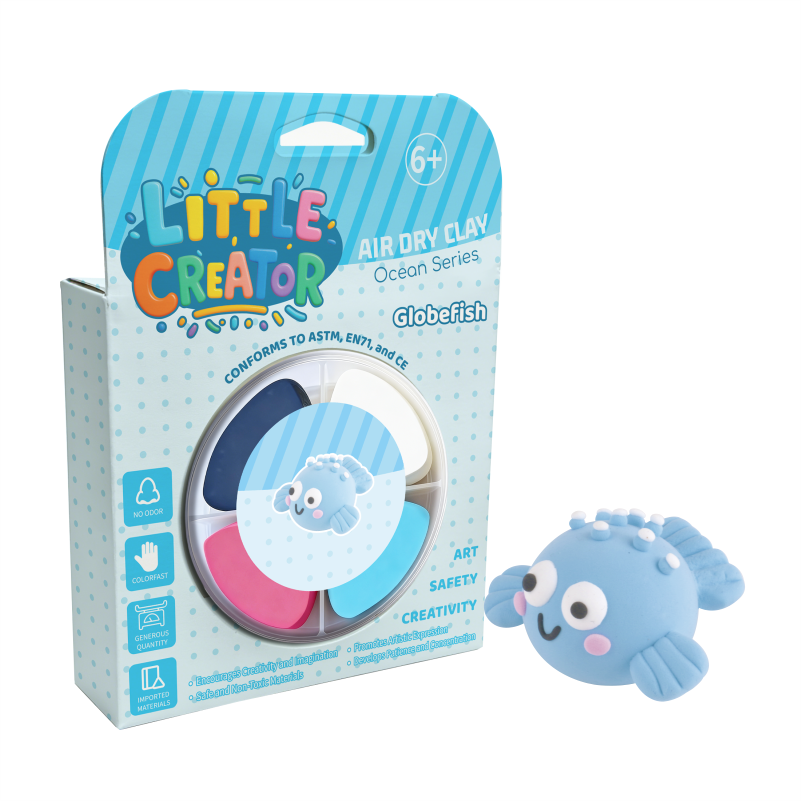 Little Creator Ocean Series Air Dry Clay Kit - Manta Ray for Kids Ages 6+ | Non-Toxic Non-Sticky DIY Sea Animal Craft Gift manufacture