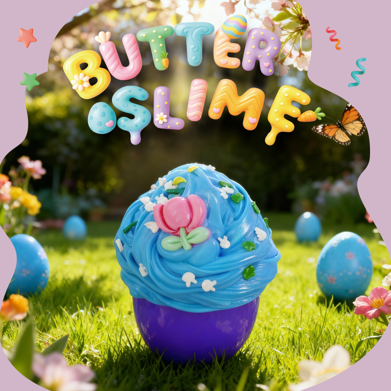 Butter Slime Kit Easter Basket Stuffers - 12 Prefilled Easter Eggs with Butter Slime & Cute Slimes Add-ins details