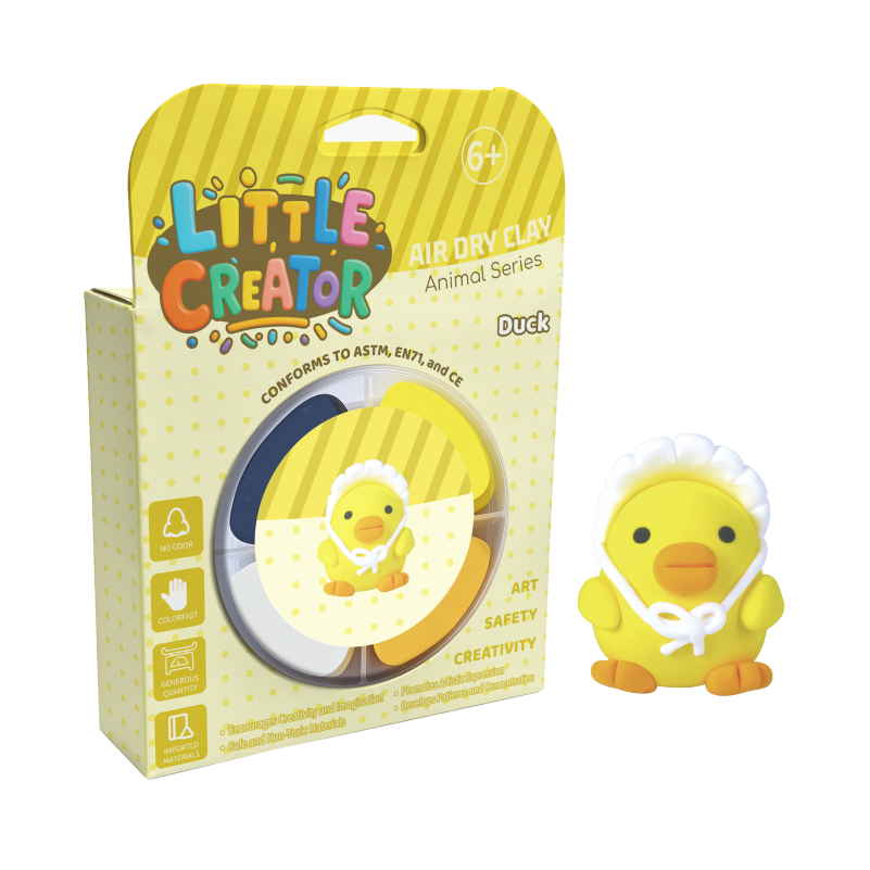 Factory Direct 4-Color Air Dry Clay - Soft Non-Sticky Animal Theme DIY Clay for Kids  Party Crafts & Holiday Gifts details