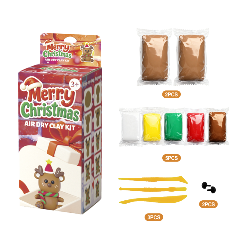Colourful Non-Sticky Air Dry Clay Kit for Kids Best Christmas Arts Gifts for Boys Girls Beginners & Creative Art Activities supplier