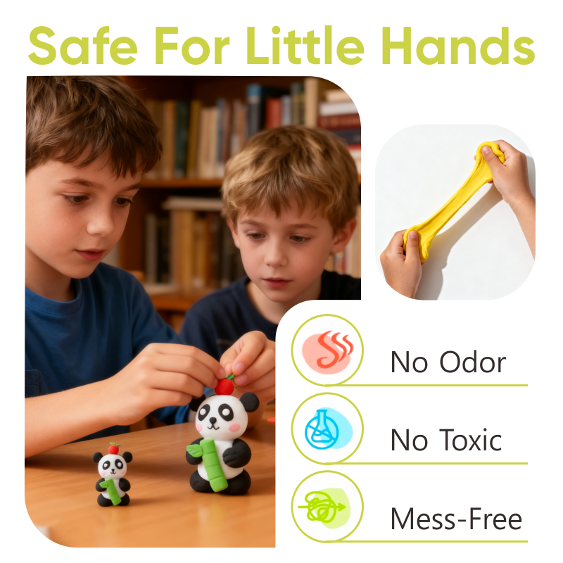 Air Dry Clay Kit, Animals Modeling Clay for Kids, Model Magic Clay with Sculpting Tools and Tutorials, Safe & Non-Toxic details