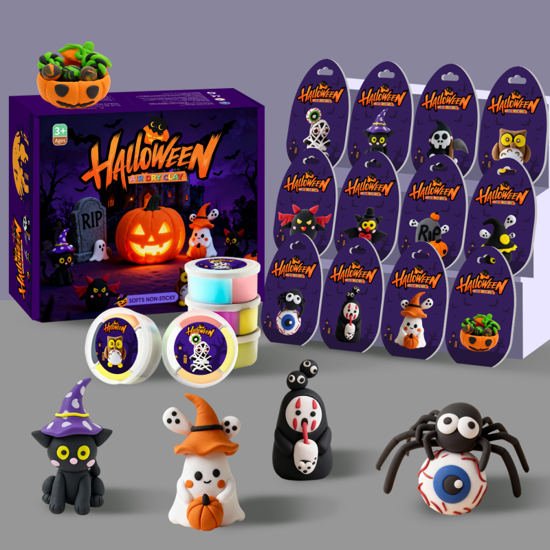 Halloween Crafts for Kids, Air Dry Clay Crafts Kit, 12 Boxes Modeling Magic Soft Clay Art Sculpting Supplies supplier