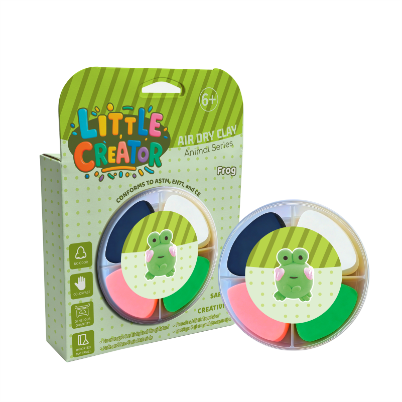 Factory Direct 4-Color Air Dry Clay - Soft Non-Sticky Animal Theme DIY Clay for Kids  Party Crafts & Holiday Gifts factory