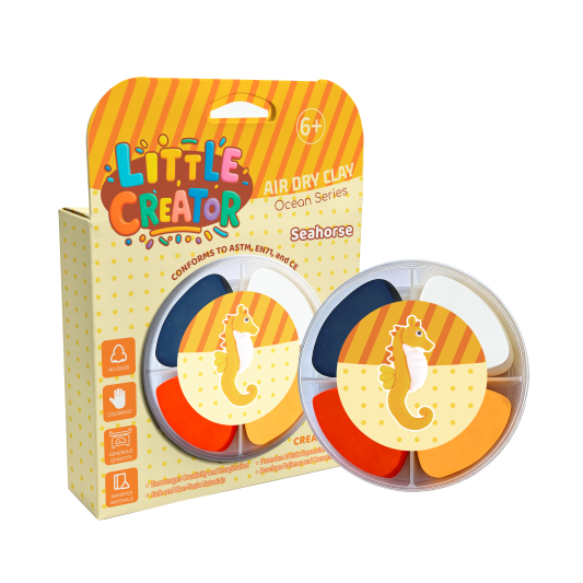 Little Creator Ocean Series Air Dry Clay Kit - Manta Ray for Kids Ages 6+ | Non-Toxic Non-Sticky DIY Sea Animal Craft Gift details