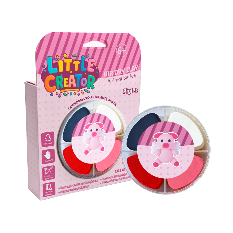 Factory Direct 4-Color Air Dry Clay - Soft Non-Sticky Animal Theme DIY Clay for Kids  Party Crafts & Holiday Gifts supplier