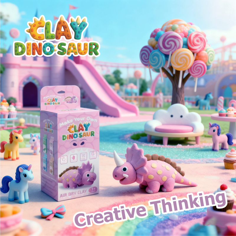 Air Dry Clay Dinosaur Craft Kit for Kids, Build and Design Your Own Dinosaurs with Modeling Clay supplier