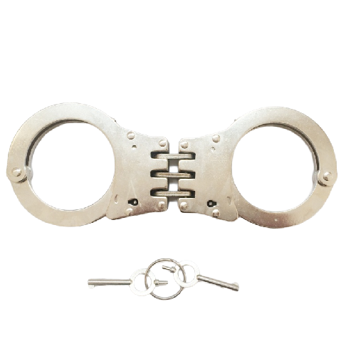 HC-02W Carbon steel hinged handcuffs