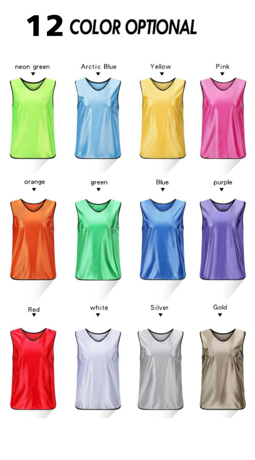 Custom Breathable Soccer Training Vest Football Pennies Polyester Football Vest Mesh Training Soccer Vest Soccer Bibs factory