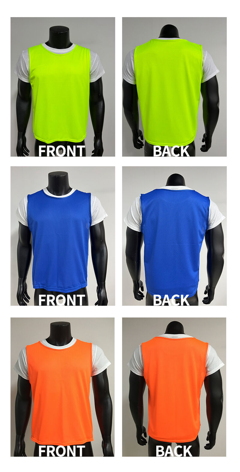 Custom Breathable Sublimated Football/soccer Training Mesh Vests Bibs Soccer Pennies details