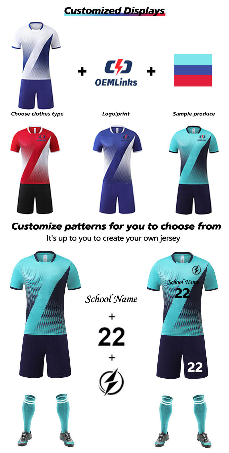 Hot Selling Soccer Uniform Customization Full Sublimation Design Soccer Uniform supplier