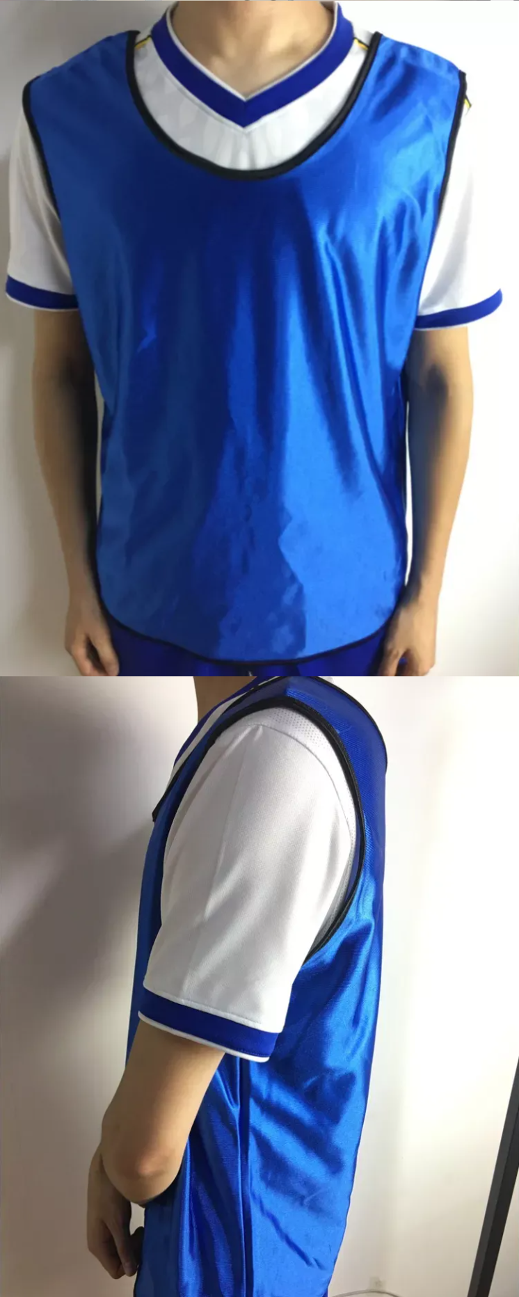 Custom Breathable Soccer Training Vest Football Pennies Polyester Football Vest Mesh Training Soccer Vest Soccer Bibs manufacture