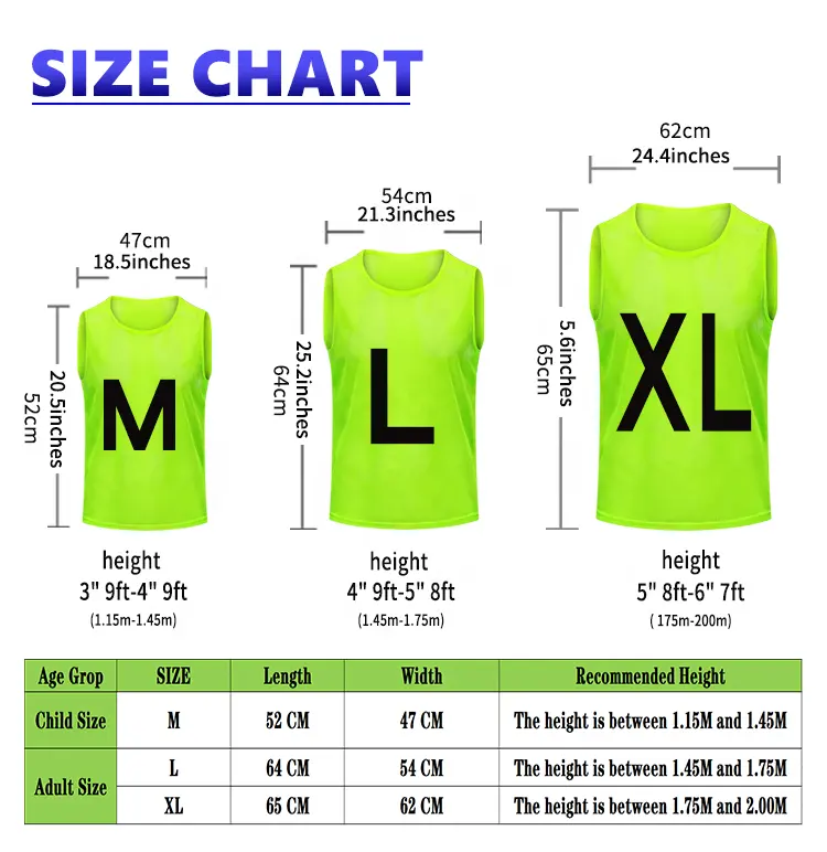 Custom Breathable Soccer Training Vest Football Pennies Polyester Football Vest Mesh Training Soccer Vest Soccer Bibs factory
