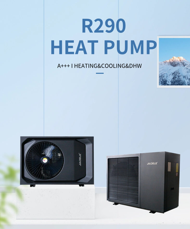 JIADELE EVI DC inverter heat pump air to water heat pump for houses heating cooling and domestic hot water heatpump R290 details
