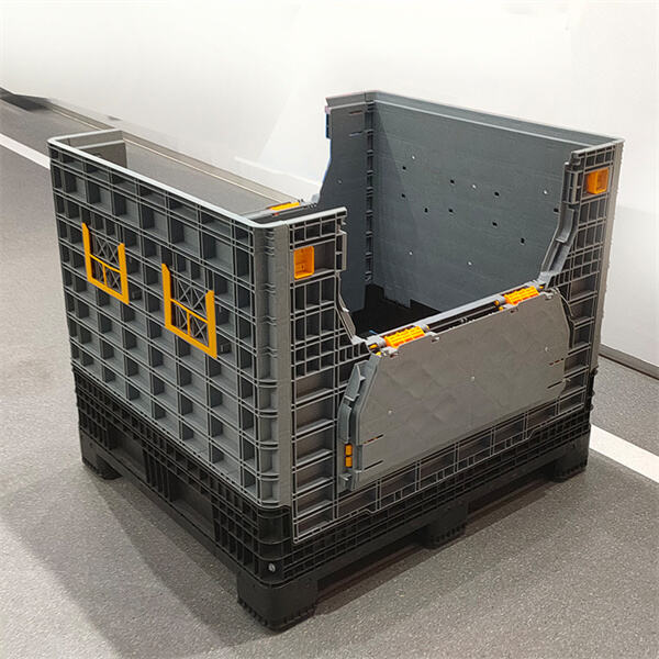 Protect your goods during transportation with the durable yet flexible qualities of collapsible plastic box pallets."