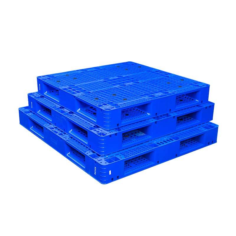 Double Face Heavy Load Capacity HDPE Floor Stacking Use Plastic Pallet