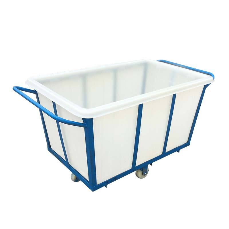 Sturdy Plastic Linen Trolleys for Organized Linen Management