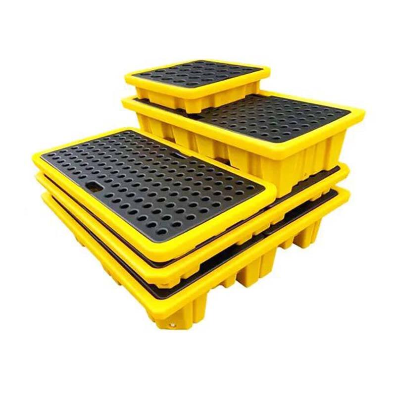 Manufacture Excellent Chemical Resistance IBC Spill Containment Platform Boudle IBC Container Spill Pallet for Oil
