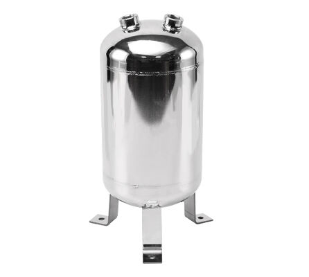 Détails du réservoir de stockage d'air comprimé vertical portable en acier inoxydable YC-5L-SSV