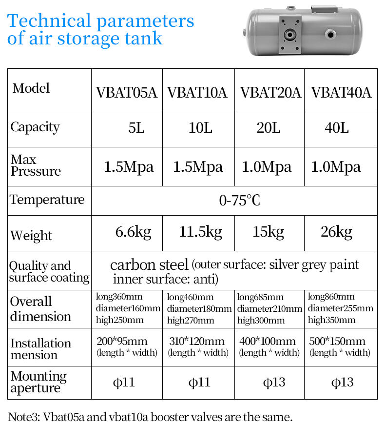 VBAT010A Pressure Booster Regulator Compressor Air Pneumatic Booster Valve Complete air pressure booster pump with 10L tank supplier