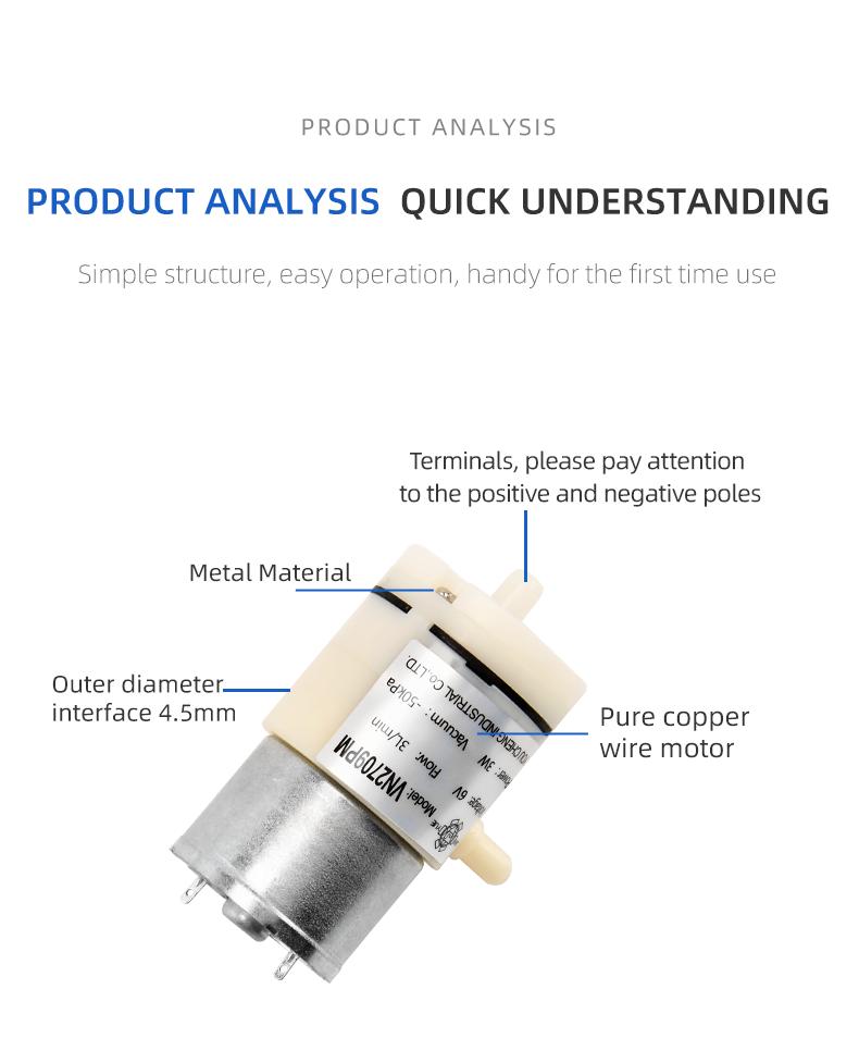 Small Negative Pressure Diaphragm Suction Pump details