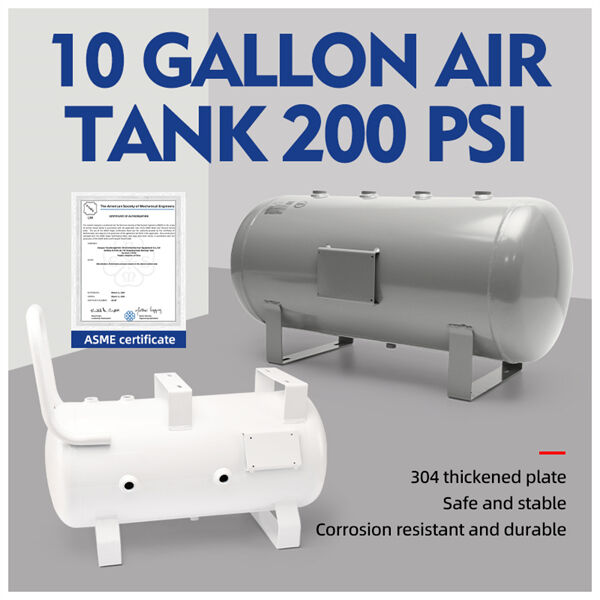 Heavy-duty construction for industrial or home use 10 gallon air tank